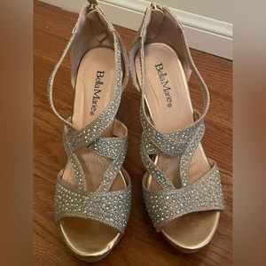 Rose Gold Sparkly wedges